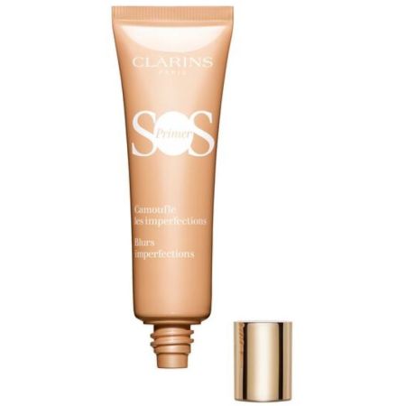 Clarins Sos Primer Camoufle Les Imperfections Prebase de maquillaje prepara hidrata ilumina y reaviva para acabado homogéneo y uniforme 24 horas 30 ml