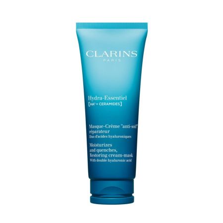 Clarins Hydra Essentiel Masque-Crème "Anti-Soif" Réparateur Mascarilla facial hidratante y refrescante para piel fortalecida con extracto de kalanchoe 75 ml
