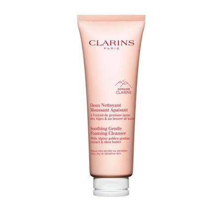 Clarins Doux Nettoyant Moussant Apaisant Gel limpiador espumoso formulado para reconfortar y calmar la piel eliminando restos de maquillaje 125 ml