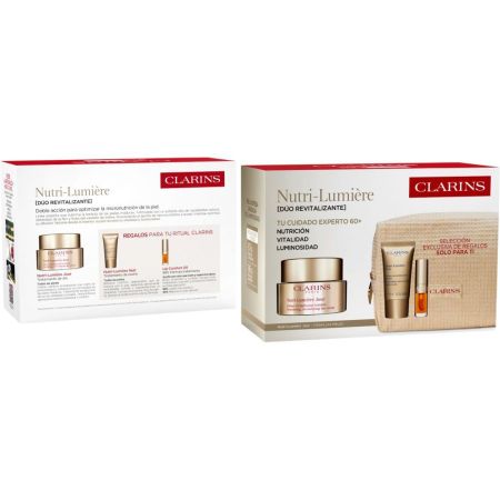 Clarins Nutri-Lumière Jour Crème Revitalisante Lumière Estuche Crema de día revitaliza nutre y restaura la luminosidad para una piel radiante al despertar 50 ml