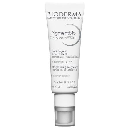 Bioderma Pigmentbio Daily Care Soin De Jour Éclaircissant Spf 50+ Crema hidratante facial antimanchas ilumina y unifica el tono para piel unificada 8 horas 40 ml