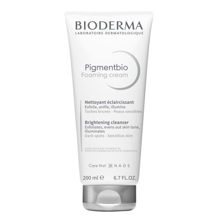 Bioderma Pigmentbio Foaming Cream Nettoyant Éclaircissant Crema despigmentante limpia y exfolia fomentando la desaparición de manchas oscuras 200 ml