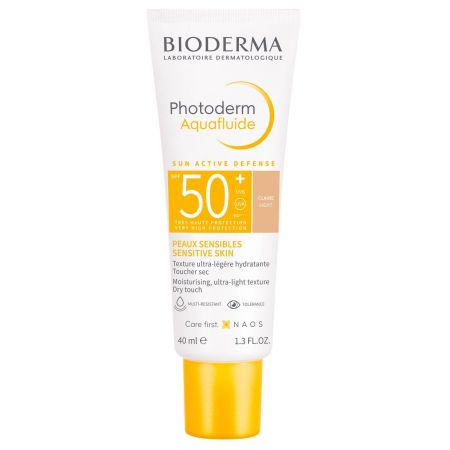 Bioderma Photoderm Aquafluide Spf 50+ Protector solar facial proporciona una protección óptima contra los estragos de los rayos 40 ml