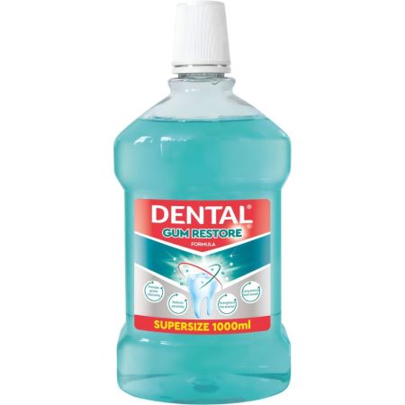 Dental Gum Restore Formula Supersize Colutorio Enjuague bucal limpia suavemente dejando suave frescor 1000 ml