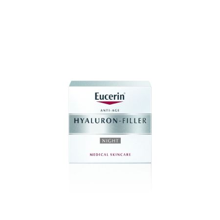 Eucerin Hyaluron-Filler +3x Effect Noche Crema de noche antiedad rellena arrugas estimula y protege con ácido hialurónico para aspecto rejuvenecido 50 ml