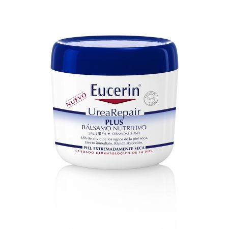 Eucerin Urea Repair Crema Corporal Hidratante 5% Urea Crema corporal hidratante ofrece fórmula exclusiva aliviando aspereza y tirantez hasta 48 horas 450 ml