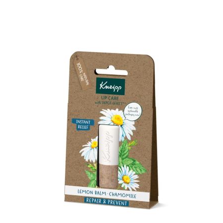 Kneipp Repair & Prevent Lip Care Bálsamo labial 100% natural para unos labios suaves y tersos con limón y camomila
