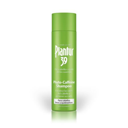 Plantur 39 Phyto-Caffeine Shampoo Cabellos Finos Y Quebradizos Champú fortalece las raíces del cabello previene su caída en la menopausia 250 ml