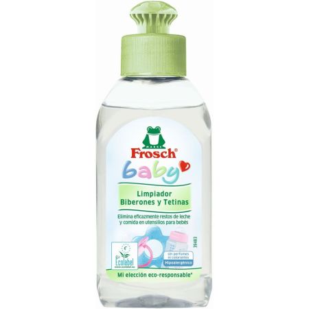 Frosch Baby Limpiador De Biberones Y Tetinas Limpiador hipoalergénico elimina eficazmente restos de leche y comida en utensilios para bebés