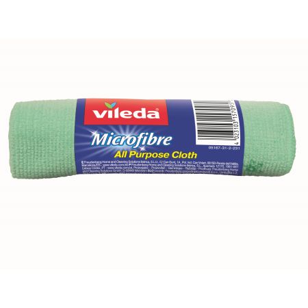 Vileda Bayeta Micofibre All Purpose Cloth Bayeta de microfibra ofrece una limpieza superior en cualquier superficie 32x32 cm 1 ud