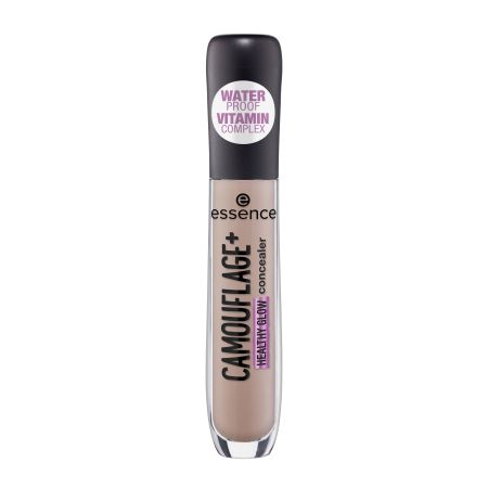 Essence Camouflage+ Healthy Glow Concealer Corrector facial resistente al agua proporciona mirada descansada aspecto natural y brillo resplandeciente
