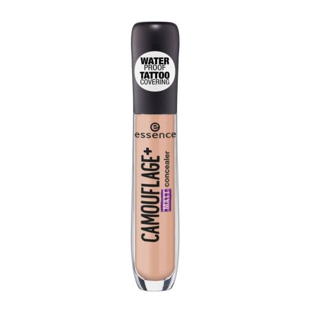 Essence Camouflage + Matt Concealer Corrector resistente al agua ofrece mirada descansada aspecto natural y brillo resplandeciente