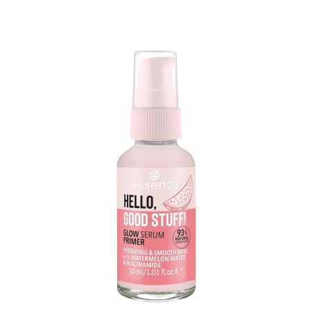 Essence Hello, Good Stuff! Glow Serum Primer Prebase en sérum iluminadora con agua de sandía y niacinamida 30 ml