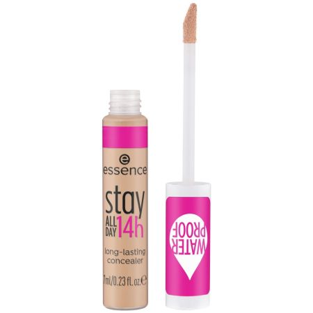 Essence Stay All Day 14h Long-Lasting Concealer Corrector facial resistente al agua oculta al instante imperfecciones rojeces y ojeras con acabado mate hasta 14 horas