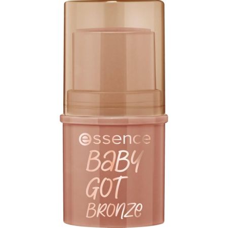 Essence Baby Got Bronze Bronceador en barra de textura cremosa fácil de aplicar y difuminar para bronceado veraniego