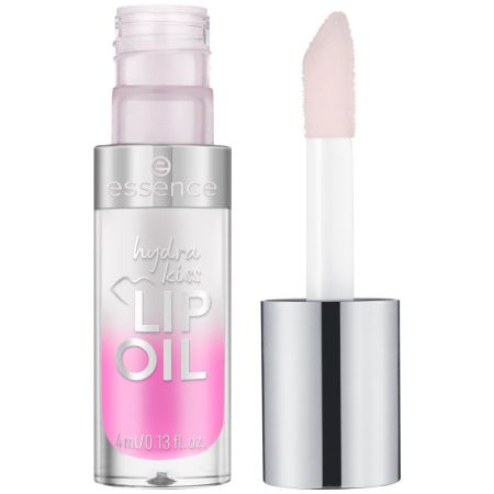 Essence Hydra Kiss Lip Oil Aceite de labios nutritivo con aplicador suave y flexible para acabado brillante con un toque de color
