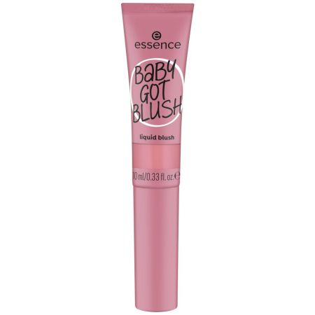 Essence Baby Got Blush Liquid Blush Colorete líquido con esponja aplicadora fácil de difuminar para look intenso