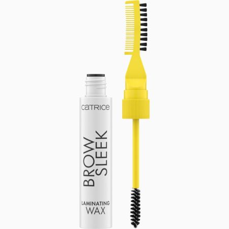 Catrice Brow Sleek Laminating Wax Cera fijadora de cejas con cepillo de doble extremo para dar forma y conseguir un aspecto perfecto