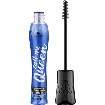 Essence Call Me Queen Dramatic False Lash Effect Mascara Waterproof Máscara de pestañas con cepillo de elastómero volumen increíble y un efecto alargador resistente al agua