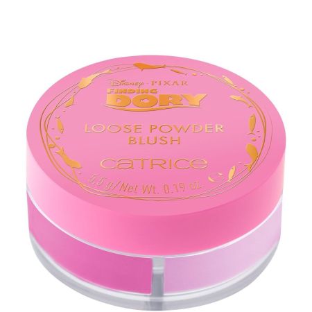 Catrice Loose Powder Blush Buscando A Dory Edición Limitada Colorete en polvo suelto muy pigmentado fácil de aplicar para un rostro fresco de larga duración