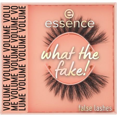 Essence What The Fake! False Lashes Dramatic Volume Pestañas postizas con efecto 3d ofrecen volumen intenso para un look atrevido y llamativo