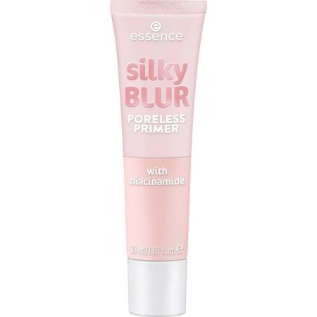 Essence Silky Blur Poreless Primer Prebase de maquillaje difumina la apariencia de los poros cutis suave y refinado textura sedosa y ligera