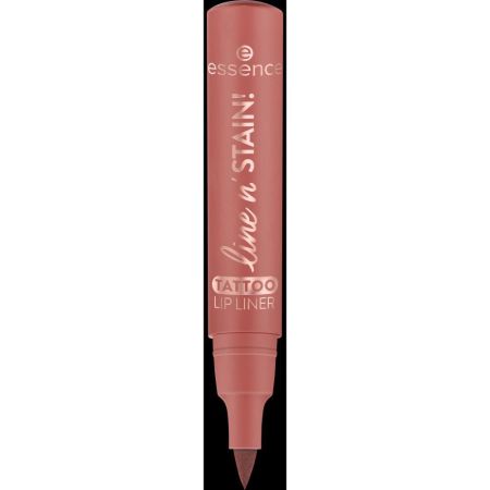 Essence Line N' Stain! Tattoo Lip Liner Perfilador de labios de color intenso y pigmentado ofrece un contorno duradero y bonito