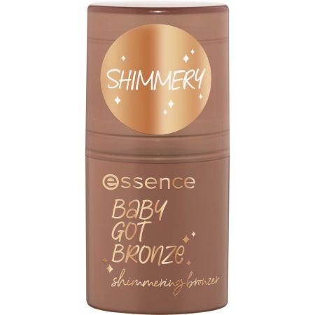 Essence Baby Got Bronze Shimmery Bronzer Bronceador en barra iluminador resalta la luminosidad natural con aroma a coco para bronceado natural