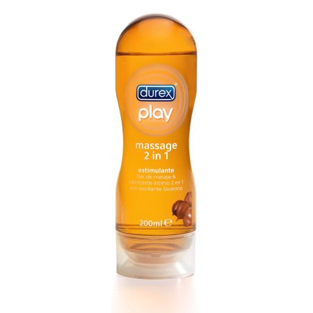Durex Massage 2 In 1 Estimulante Gel De Masaje & Lubricante Lubricante íntimo disfruta de forma divertida mejorando la sequedad y las molestias 200 ml