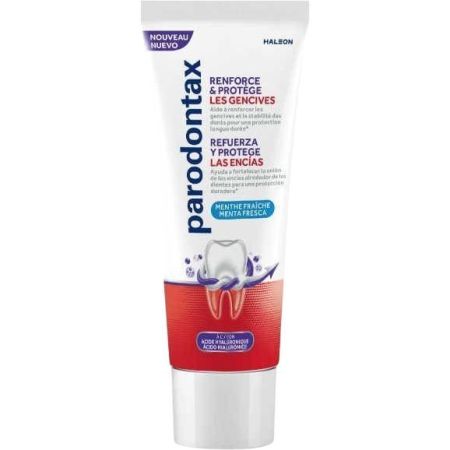 Parodontax Refuerza Y Protege Pasta Dentífrica Pasta de dientes ayuda a reforzar y proteger las encías proporcionando un aliento fresco 75 ml
