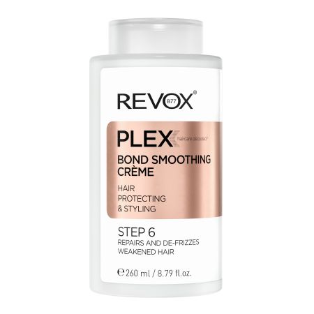 Revox Plex Bond Smoothing Crème Step 6 Crema capilar concentrada sin aclarado repara y protege el cabello dañado 260 ml