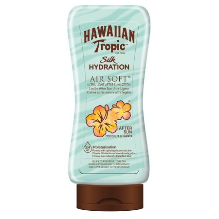 Hawaiian Tropic Hydrating After Sun Lotion After sun corporal ultraligero y ultrasuave con aloe para piel hidratada y luminosa 24 horas 180 ml