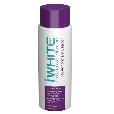 Iwhite Blanqueador Colutorio Enjuage bucal sin alcohol efecto blanqueador brillo sabor fresco 500 ml