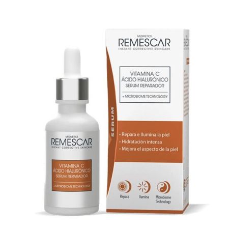 Remescar Sérum Reparador Sérum hidrata repara e ilumina con vitamina c y ácido hialurónico piel más firme y lisa 30 ml