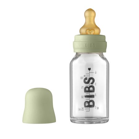 Bibs Biberón De Vidrio Complete Set 110 Ml Biberón de succión suave y flujo lento confortable para tu pequeño