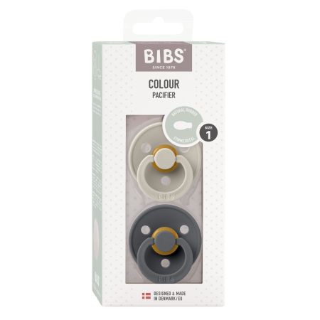 Bibs Chupete Colour Pacifier Tetina Fisiológica 0-6m Talla 1 Chupete de látex diseño ofrece fresco creativo y lindo 2 uds