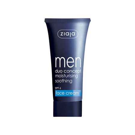 Ziaja Men Crema Facial Para Hombre Spf 6 Crema facial hidratante vegana con propiedades matificantes 50 ml