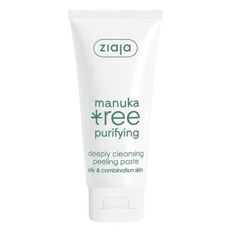 Ziaja Manuka Pasta Exfoliante Exfoliante facial purificador vegano  previene puntos negros y prepara la piel 75 ml