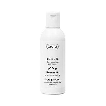 Ziaja Leche De Cabra Acondicionador Capilar Con Keratina Acondicionador capilar fortalecedor hidrata y suaviza porporcionando brillo para cabello opaco y seco 200 ml