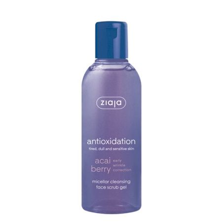Ziaja Acai Gel Micelar Facial Antioxidante Limpiador Y Exfoliante Gel vegano limpia exfolia suaviza e hidrata piel sana 200 ml