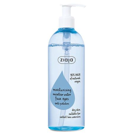 Ziaja Agua Micelar Hidratante Para Rostro Y Ojos Agua micelar hidratante vegana limpia tonifica y refresca 390 ml