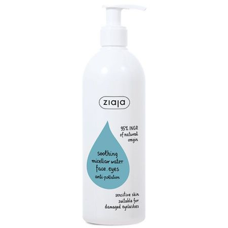 Ziaja Agua Micelar Calmante Agua micelar calmante para rostro y ojos limpia elimina y prepara la piel 390 ml