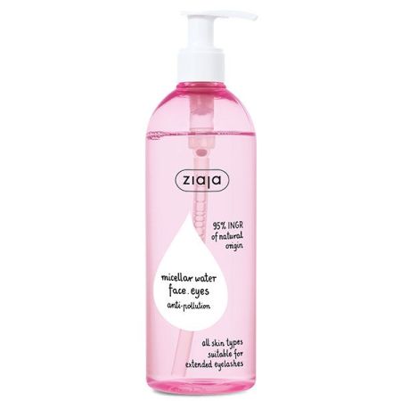Ziaja Agua Micelar Rostro Y Ojos Agua micelar vegana limpia refresca y prepara la piel para tratamientos posteriores 390 ml