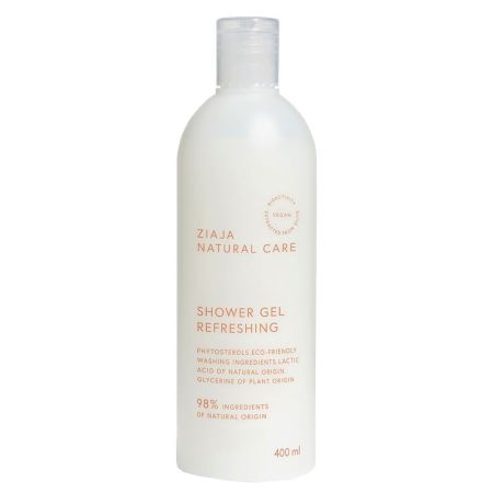 Ziaja Natural Care Gel De Ducha Refrescante Gel de ducha vegano limpia y refresca sin afectar al ph natural de la piel 400 ml
