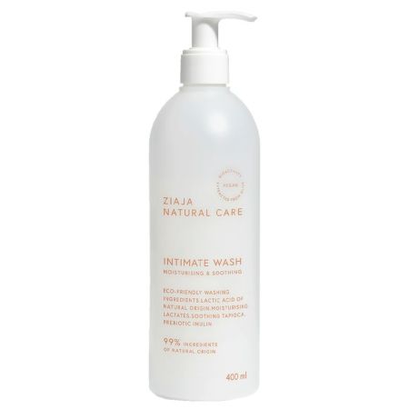 Ziaja Natural Care Gel De Higiene Íntima Hidratante Y Calmante Gel de higiene íntima vegano limpia suavemente sin afectar al ph de la zona íntima 400 ml
