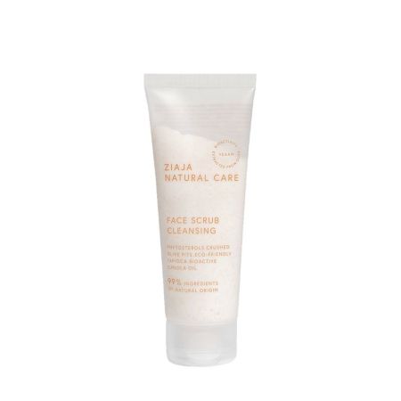 Ziaja Natural Care Exfoliante Limpiador Facial Exfoliante facial vegano de grano fino suaviza y prepara la piel 70 ml