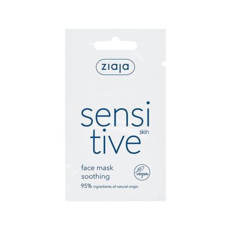 Ziaja Sensitive Mascarilla Facial Calmante Mascarilla vegana facial calma elimina rojeces hidrata suaviza y mejora elasticidad 7 ml
