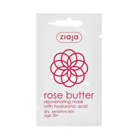 Ziaja Manteca De Rosa Mascarilla Facial Rejuvenecedora Mascarilla vegana reduce arrugas y mejora elasticidad y firmeza 7 ml