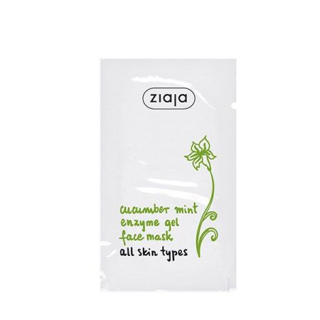 Ziaja Pepino Y Menta Mascarilla Facial Enzimática Mascarilla facial vegana enzimática en gel calma la irritación ofreciendo sensación de frescor 7 ml