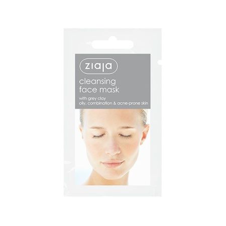Ziaja Mascarilla Facial Limpiadora Con Arcilla Gris Mascarilla hidrata regenera ayuda a reducir sebo y poros y calma irritaciones 7 ml